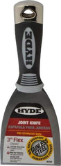 Hyde Tools - Flexible Stainless Steel Scraper - 3" Blade Width x 4" Blade Length, 4-1/4" Long Cushioned Grip Handle - Eagle Tool & Supply