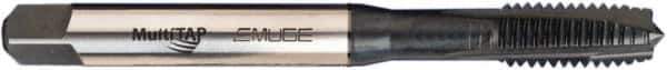 Emuge - 9/16-18 UNF, 3 Flute, Nitride/Oxide Finish, Vanadium High Speed Steel Spiral Point Tap - Plug Chamfer, Right Hand Thread, 4.331" OAL, 2B/3B Class of Fit - Exact Industrial Supply
