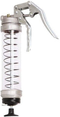 PRO-LUBE - 5,000 Max psi, Flexible & Rigid Pistol Grease Gun - 14 oz (Cartridge) Capacity, 1/8 Thread Outlet, 40 Strokes per 0.07 oz, Bulk, Cartridge & Suction Fill - Eagle Tool & Supply