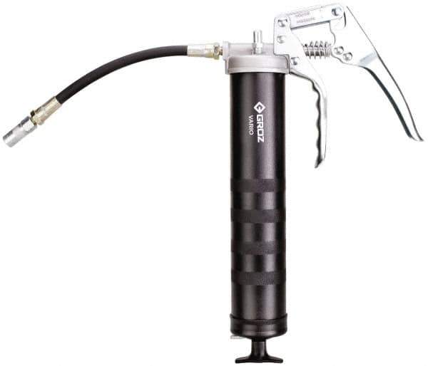 PRO-LUBE - 7,000 Max psi, Flexible Pistol Grease Gun - 14 oz Capacity, 1/8 Thread Outlet, 33 Strokes per oz - Eagle Tool & Supply