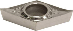 Sumitomo - DCGT32.51 NAG Grade H1 Carbide Turning Insert - Uncoated, 55° Diamond, 3/8" Inscr Circle, 5/32" Thick, 1/64" Corner Radius - Eagle Tool & Supply