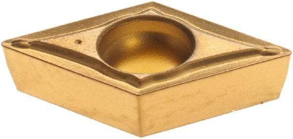 Sumitomo - DCMT32.51 ESU Grade AC830P Carbide Turning Insert - Al2O3 Finish, 55° Diamond, 3/8" Inscr Circle, 5/32" Thick, 1/64" Corner Radius - Eagle Tool & Supply