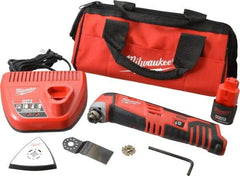 Milwaukee Tool - 12 Volt Cordless Multi Tool Kit - 5,000 to 20,000 RPM, Battery Included - Eagle Tool & Supply