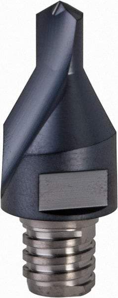 Iscar - MM ECS Grade IC908 Carbide Center Drill Milling Tip Insert - TiAlN Finish, 1 Flute, 6.46mm Cutting Diam, 8.9mm Depth of Cut - Eagle Tool & Supply
