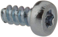 Made in USA - M1.4 Pan Head Torx Sheet Metal Screw - Case Hardened Steel, 3" Length Under Head, Grade 1022, T3 Drive - Eagle Tool & Supply