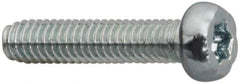 Made in USA - M2.5 Pan Head Torx Sheet Metal Screw - Case Hardened Steel, 10" Length Under Head, Grade 1022, T8 Drive - Eagle Tool & Supply