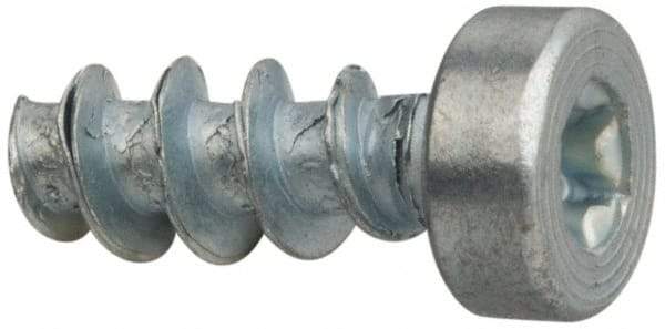 Made in USA - M3 Pan Head Torx Sheet Metal Screw - Case Hardened Steel, 8" Length Under Head, Grade 1022, T10 Drive - Eagle Tool & Supply
