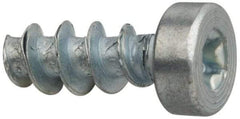 Made in USA - M3.5 Pan Head Torx Sheet Metal Screw - Case Hardened Steel, 10" Length Under Head, Grade 1022, T10 Drive - Eagle Tool & Supply
