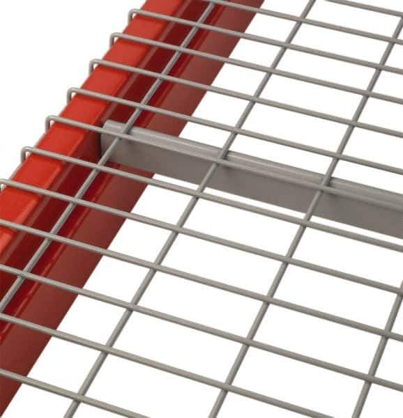 Nashville Wire - 46" Wide, 2" High, Open Shelving Inverted Channel - Steel, Galvanized Finish, 36" Deep, Use with Pallet Racks - Eagle Tool & Supply