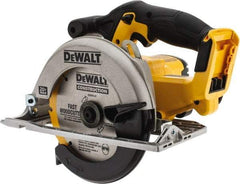 DeWALT - 20 Volt, 6-1/2" Blade, Cordless Circular Saw - 3,700 RPM, Lithium-Ion Batteries Not Included - Eagle Tool & Supply