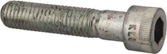 Made in USA - 5/8-11 UNC Hex Socket Drive, Socket Cap Screw - Alloy Steel, Zinc-Plated Finish, Partially Threaded, 3" Length Under Head - Eagle Tool & Supply