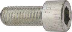 Made in USA - 5/8-11 UNC Hex Socket Drive, Socket Cap Screw - Alloy Steel, Zinc-Plated Finish, Fully Threaded, 1-1/2" Length Under Head - Eagle Tool & Supply
