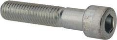 Made in USA - 1/2-13 UNC Hex Socket Drive, Socket Cap Screw - Alloy Steel, Zinc-Plated Finish, Partially Threaded, 2-1/2" Length Under Head - Eagle Tool & Supply