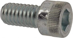 Made in USA - 5/16-18 UNC Hex Socket Drive, Socket Cap Screw - Alloy Steel, Zinc-Plated Finish, Fully Threaded, 5/8" Length Under Head - Eagle Tool & Supply