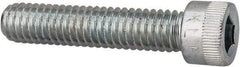 Made in USA - 5/16-18 UNC Hex Socket Drive, Socket Cap Screw - Alloy Steel, Zinc-Plated Finish, Fully Threaded, 1-1/2" Length Under Head - Eagle Tool & Supply