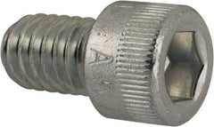 Made in USA - 5/16-18 UNC Hex Socket Drive, Socket Cap Screw - Alloy Steel, Zinc-Plated Finish, Fully Threaded, 1/2" Length Under Head - Eagle Tool & Supply