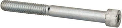Made in USA - 1/4-20 UNC Hex Socket Drive, Socket Cap Screw - Alloy Steel, Zinc-Plated Finish, Partially Threaded, 2-1/2" Length Under Head - Eagle Tool & Supply