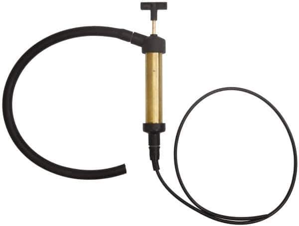 PRO-LUBE - Oil Lubrication 0.31 Strokes/oz Flow Brass Lever Hand Pump - Use with Antifreeze, Coolants, Diesel Fuel, Engine Oil, Power Steering Fluid, Transmission Fluid & Water - Eagle Tool & Supply