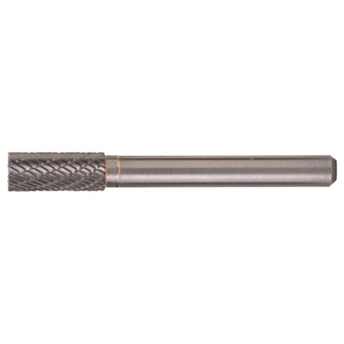 SB-5 Double Cut Solid Carbide Bur-Cylindrical with End Cut - Exact Industrial Supply