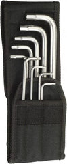 Wera - 9 Piece L-Key Hex Key Set - Hex Range 3/32 to 3/8", Stainless Steel - Eagle Tool & Supply