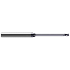 Harvey Tool - Corner Radius & Corner Chamfer End Mills; Mill Diameter (Inch): 1/8 ; Mill Diameter (Decimal Inch): 0.1250 ; End Type: Corner Radius ; Corner Radius (Inch): 1/64 ; Corner Radius (Decimal Inch): 0.0150 ; Number of Flutes: 3 - Exact Industrial Supply
