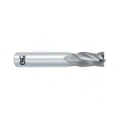 1 Dia. x 4 Overall Length 4-Flute Square End Solid Carbide SE End Mill-Round Shank-Center Cutting-Uncoated - Eagle Tool & Supply