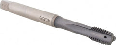 Emuge - M8x1.25 Metric Coarse 3-Flute TiCN Finish Cobalt Straight Flute Machine Tap - Eagle Tool & Supply