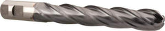 Niagara Cutter - 1" Diam, 6" LOC, 4 Flute Cobalt Ball End Mill - TiCN Finish, Single End, 8-1/2" OAL, 1" Shank Diam, Spiral Flute - Eagle Tool & Supply