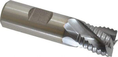 Niagara Cutter - 3/4" Diam, Coarse Pitch, 3/4" LOC, 4 Flute Cobalt Roughing Square End Mill - TiCN Finish, 3" OAL, 3/4" Shank Diam, Single End, 30° Helix - Eagle Tool & Supply