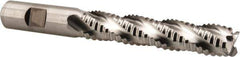 Niagara Cutter - 5/8" Diam, Coarse Pitch, 3-1/8" LOC, 4 Flute Cobalt Roughing Square End Mill - Uncoated, 5-1/4" OAL, 5/8" Shank Diam, Single End, Centercutting, 30° Helix - Eagle Tool & Supply