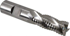 Niagara Cutter - 3/4" Diam, Coarse Pitch, 1-5/8" LOC, 4 Flute Cobalt Roughing Square End Mill - Uncoated, 3-7/8" OAL, 3/4" Shank Diam, Single End, Centercutting, 30° Helix - Eagle Tool & Supply