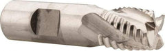 Niagara Cutter - 3/4" Diam, Coarse Pitch, 3/4" LOC, 4 Flute Cobalt Roughing Square End Mill - Uncoated, 3" OAL, 3/4" Shank Diam, Single End, Centercutting, 30° Helix - Eagle Tool & Supply