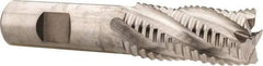 Niagara Cutter - 7/8" Diam, Coarse Pitch, 1-7/8" LOC, 5 Flute Cobalt Roughing Square End Mill - Uncoated, 4-1/8" OAL, 3/4" Shank Diam, Single End, Centercutting, 30° Helix - Eagle Tool & Supply