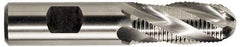Niagara Cutter - 3/4" Diam, Coarse Pitch, 1-5/8" LOC, 4 Flute Cobalt Roughing Ball End Mill - Uncoated, 3-7/8" OAL, 3/4" Shank Diam, Single End, Centercutting - Eagle Tool & Supply