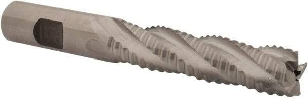 Niagara Cutter - 5/8" Diam, Coarse Pitch, 2-1/2" LOC, 4 Flute Cobalt Roughing Square End Mill - Uncoated, 4-5/8" OAL, 5/8" Shank Diam, Single End, 30° Helix - Eagle Tool & Supply