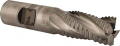 Niagara Cutter - 3/4" Diam, Coarse Pitch, 1-1/4" LOC, 4 Flute Cobalt Roughing Square End Mill - Uncoated, 3-1/2" OAL, 3/4" Shank Diam, Single End, 30° Helix - Eagle Tool & Supply
