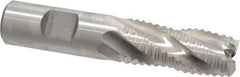 Niagara Cutter - 3/4" Diam, Coarse Pitch, 1-5/8" LOC, 4 Flute Cobalt Roughing Square End Mill - Uncoated, 3-7/8" OAL, 3/4" Shank Diam, Single End, 30° Helix - Eagle Tool & Supply