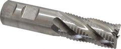 Niagara Cutter - 1" Diam, Coarse Pitch, 2" LOC, 5 Flute Cobalt Roughing Square End Mill - Uncoated, 4-1/2" OAL, 1" Shank Diam, Single End, 30° Helix - Eagle Tool & Supply