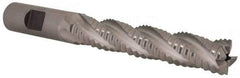 Niagara Cutter - 5/8" Diam, Coarse Pitch, 3-1/8" LOC, 4 Flute Cobalt Roughing Square End Mill - Uncoated, 5-1/4" OAL, 5/8" Shank Diam, Single End, 30° Helix - Eagle Tool & Supply