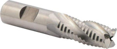 Niagara Cutter - 3/4" Diam, Coarse Pitch, 1-1/2" LOC, 4 Flute Cobalt Roughing Square End Mill - Uncoated, 3-3/4" OAL, 3/4" Shank Diam, Single End, 30° Helix - Eagle Tool & Supply