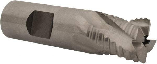 Niagara Cutter - 3/4" Diam, Coarse Pitch, 3/4" LOC, 4 Flute Cobalt Roughing Square End Mill - Uncoated, 3" OAL, 3/4" Shank Diam, Single End, 30° Helix - Eagle Tool & Supply