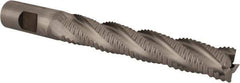 Niagara Cutter - 3/4" Diam, Coarse Pitch, 4-1/8" LOC, 4 Flute Cobalt Roughing Square End Mill - Uncoated, 6-3/8" OAL, 3/4" Shank Diam, Single End, 30° Helix - Eagle Tool & Supply