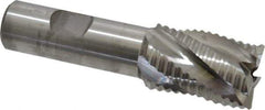 Niagara Cutter - 1" Diam, Coarse Pitch, 1-1/2" LOC, 5 Flute Cobalt Roughing Square End Mill - Uncoated, 3-3/4" OAL, 3/4" Shank Diam, Single End, 30° Helix - Eagle Tool & Supply
