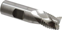 Niagara Cutter - 3/4" Diam, Coarse Pitch, 3/4" LOC, 3 Flute Cobalt Roughing Square End Mill - Uncoated, 3" OAL, 3/4" Shank Diam, Single End, Centercutting, 36° Helix - Eagle Tool & Supply