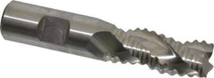 Niagara Cutter - 3/4" Diam, Coarse Pitch, 1-5/8" LOC, 3 Flute Cobalt Roughing Square End Mill - Uncoated, 3-7/8" OAL, 3/4" Shank Diam, Single End, Centercutting, 36° Helix - Eagle Tool & Supply