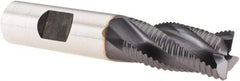 Niagara Cutter - 5/8" Diam, Fine Pitch, 1-1/4" LOC, 4 Flute Cobalt Roughing Square End Mill - TiAlN Finish, 3-3/8" OAL, 5/8" Shank Diam, Single End, 30° Helix - Eagle Tool & Supply