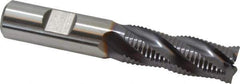 Niagara Cutter - 5/8" Diam, Fine Pitch, 1-5/8" LOC, 4 Flute Cobalt Roughing Square End Mill - TiAlN Finish, 3-3/4" OAL, 5/8" Shank Diam, Single End, 30° Helix - Eagle Tool & Supply