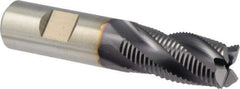 Niagara Cutter - 3/4" Diam, Fine Pitch, 1-1/2" LOC, 4 Flute Cobalt Roughing Square End Mill - TiAlN Finish, 3-3/4" OAL, 3/4" Shank Diam, Single End, 30° Helix - Eagle Tool & Supply