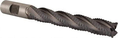 Niagara Cutter - 3/4" Diam, Coarse Pitch, 4-1/8" LOC, 4 Flute Cobalt Roughing Square End Mill - TiCN Finish, 6-3/8" OAL, 3/4" Shank Diam, Single End, 30° Helix - Eagle Tool & Supply