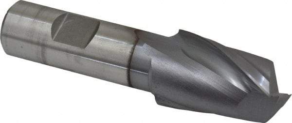 Niagara Cutter - 1", 1-1/2" LOC, 3/4" Shank Diam, 3-3/4" OAL, 2 Flute, Cobalt Square End Mill - Single End, TiCN Finish, Spiral Flute, 30° Helix, Centercutting, Right Hand Cut, Right Hand Flute, Series SP205 - Eagle Tool & Supply